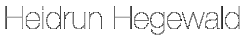 Heidrun Hegewald Name